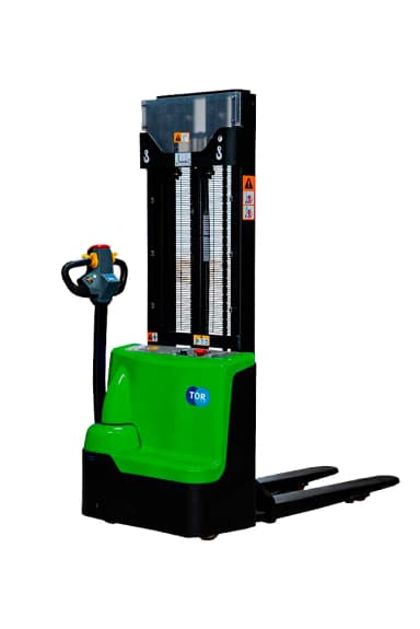 Штабелер самоходный 1,5 т 2,5 м TOR WS15H-2500SC PRO Li-ion 24/100 В/Ач контр. скорости подъема — фото 1